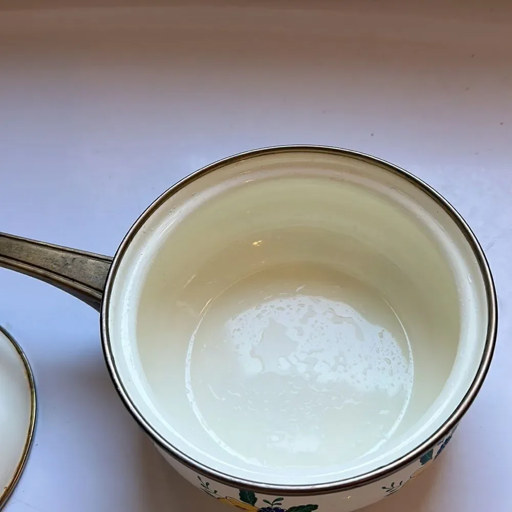 Vintage enamelware floral